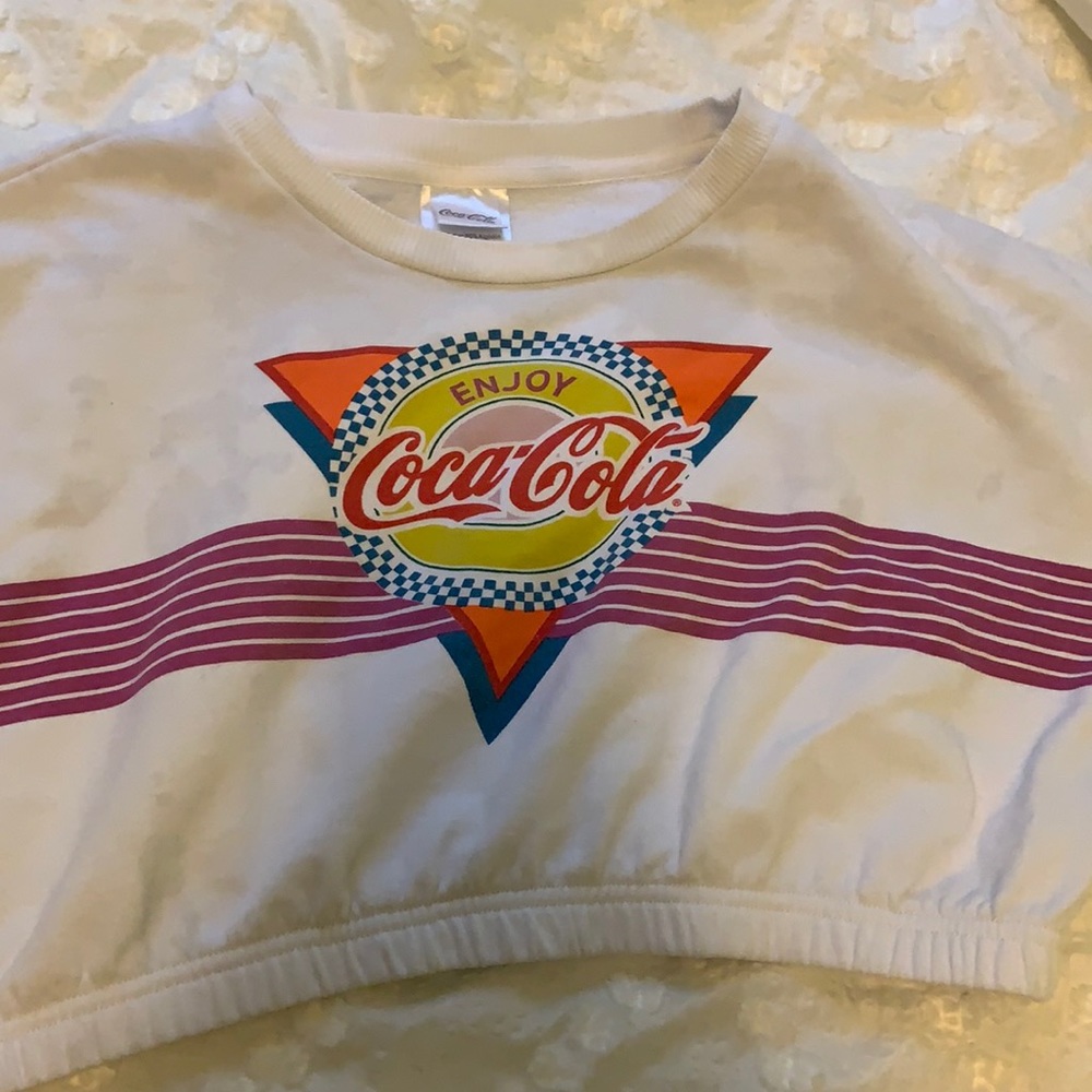 Cropped vintage Coca-Cola long sleeve
